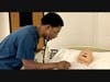 Justin Buchanan in his Allied Health class at North Springs.