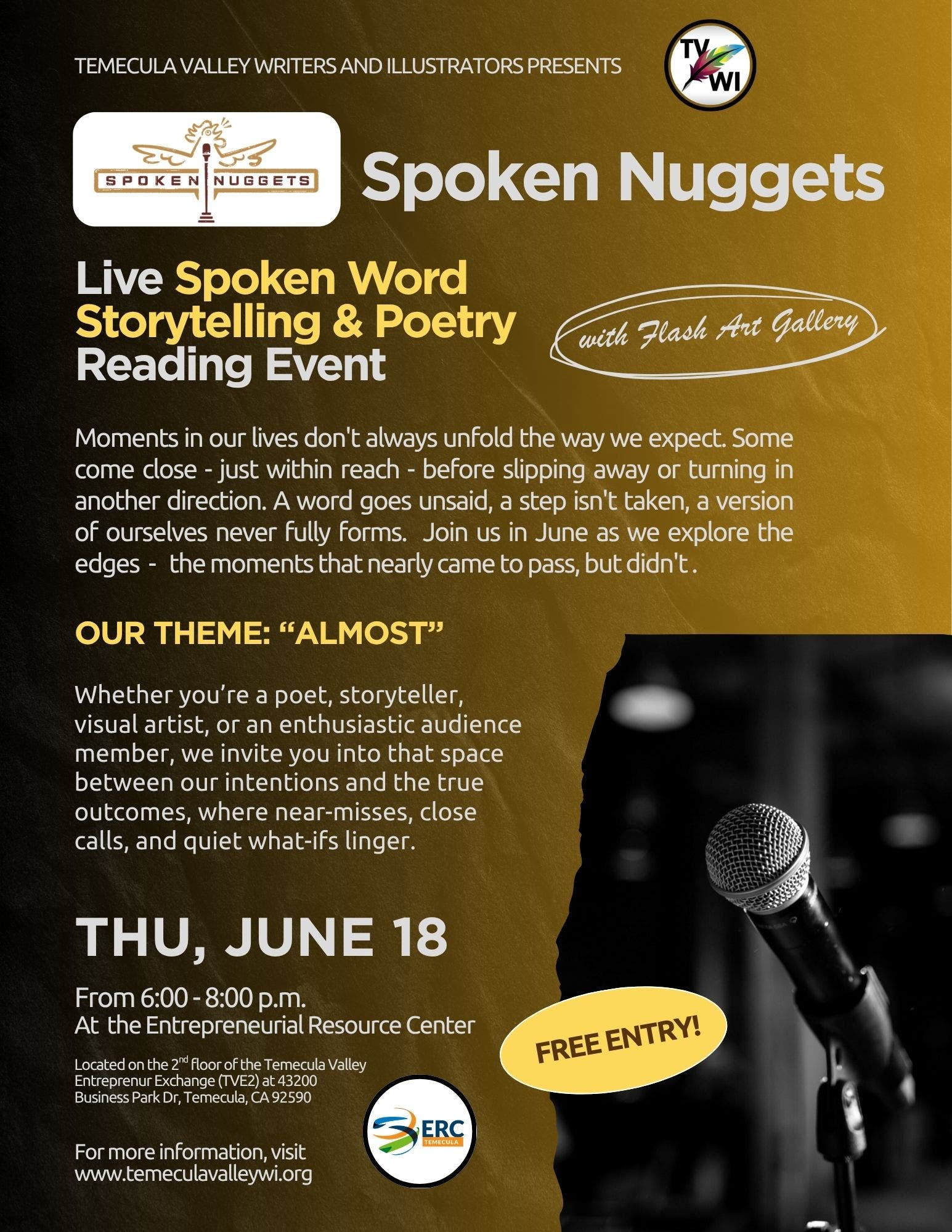Spoken Word Storytelling and Poetry Reading!!