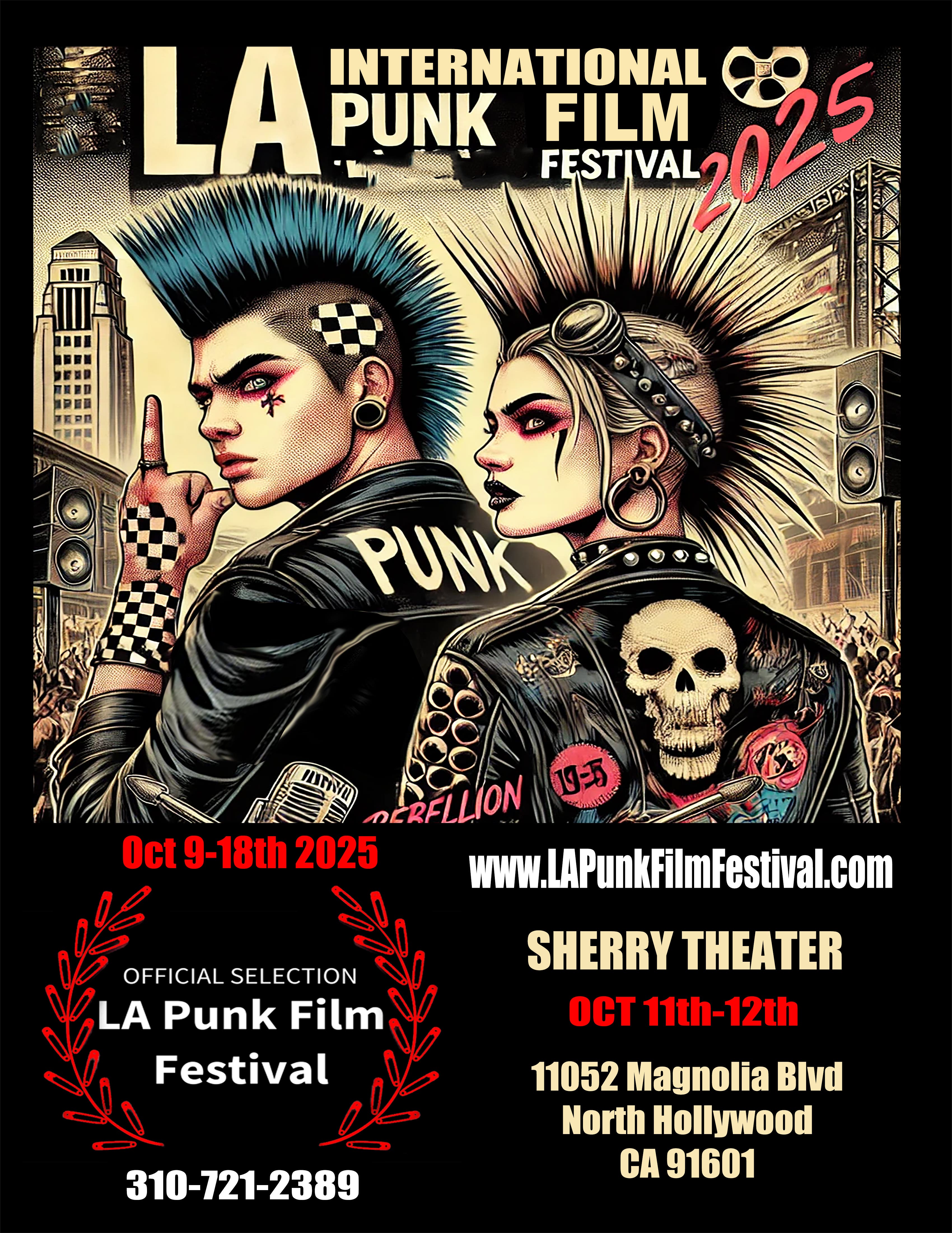 LA Punk Film Festival October 9th-18th 2025 - Screenings, Music and Awards