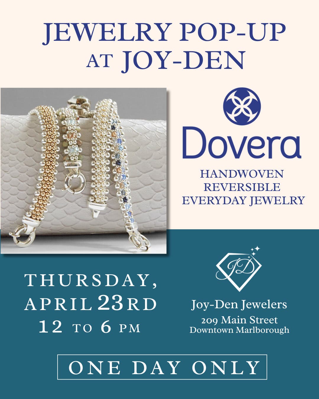 Joy-Den Jewelers to Host Dovera Designs Pop-Up April 23