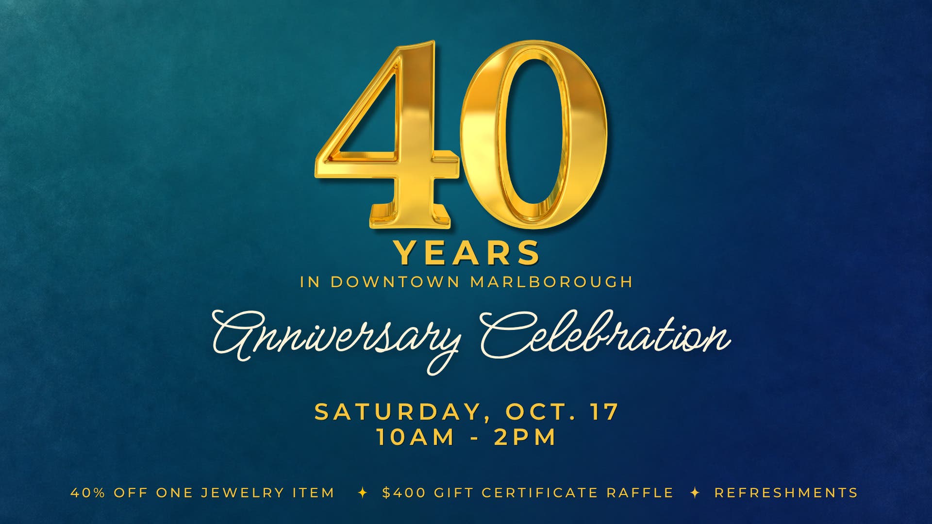 Joy-Den Jewelers 40th Anniversary Celebration