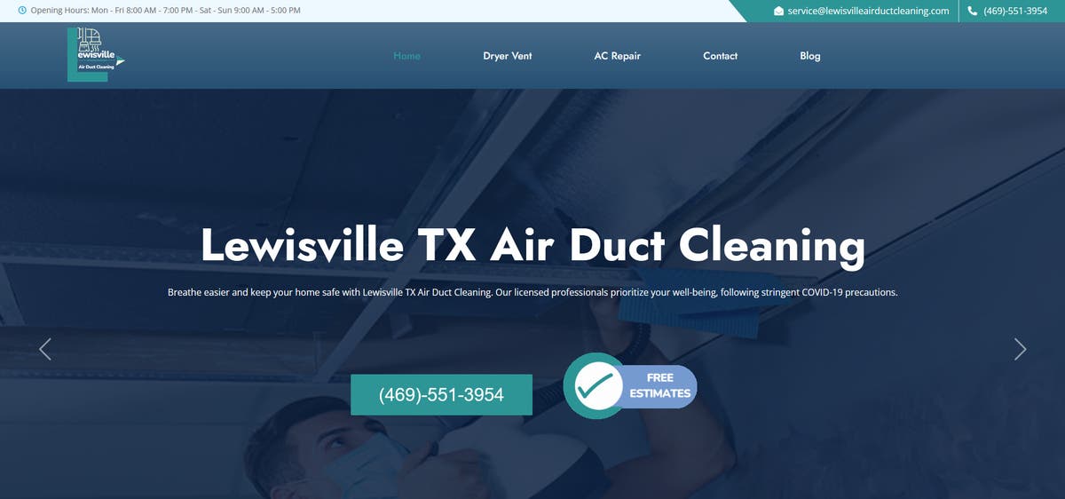 Lewisville TX Air Duct Cleaning
