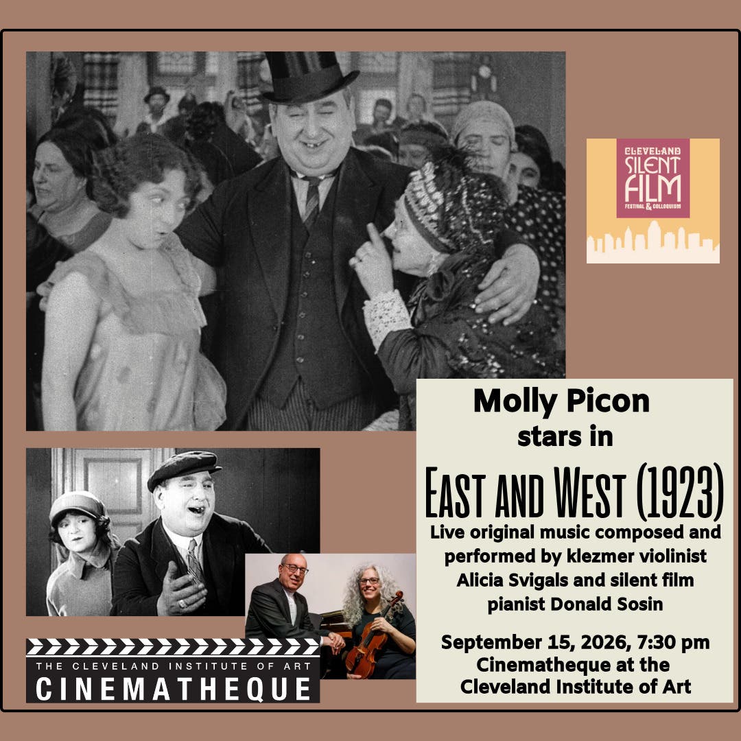 Molly Picon stars in East and West (1923) with live score by Alicia Svigalls and Donald Sosin