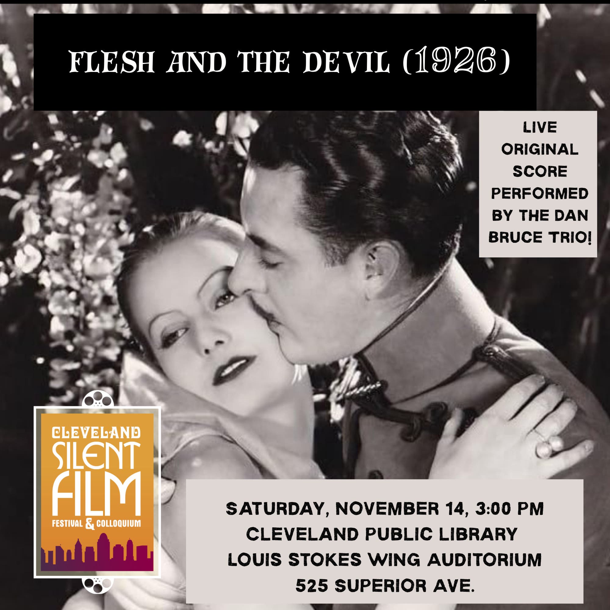 FLESH AND THE DEVIL (1926) with original live score by the Dan Bruce Trio