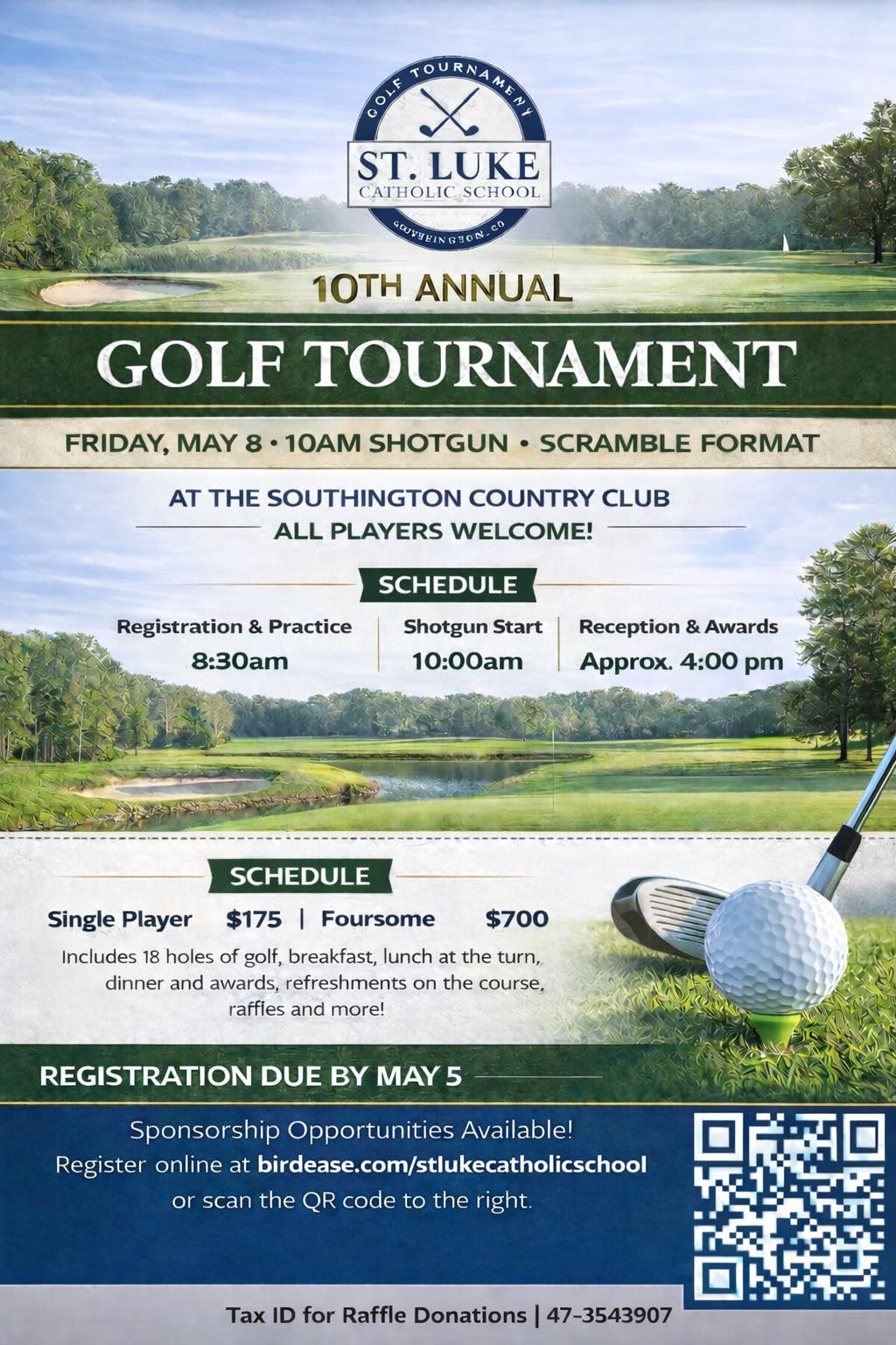 St. Luke Catholic School 10th Annual Golf Tournament