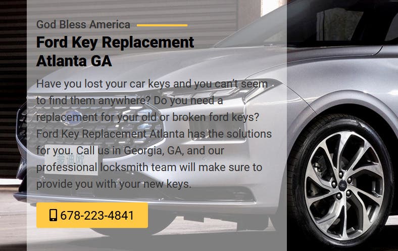 Ford Key Replacement Atlanta