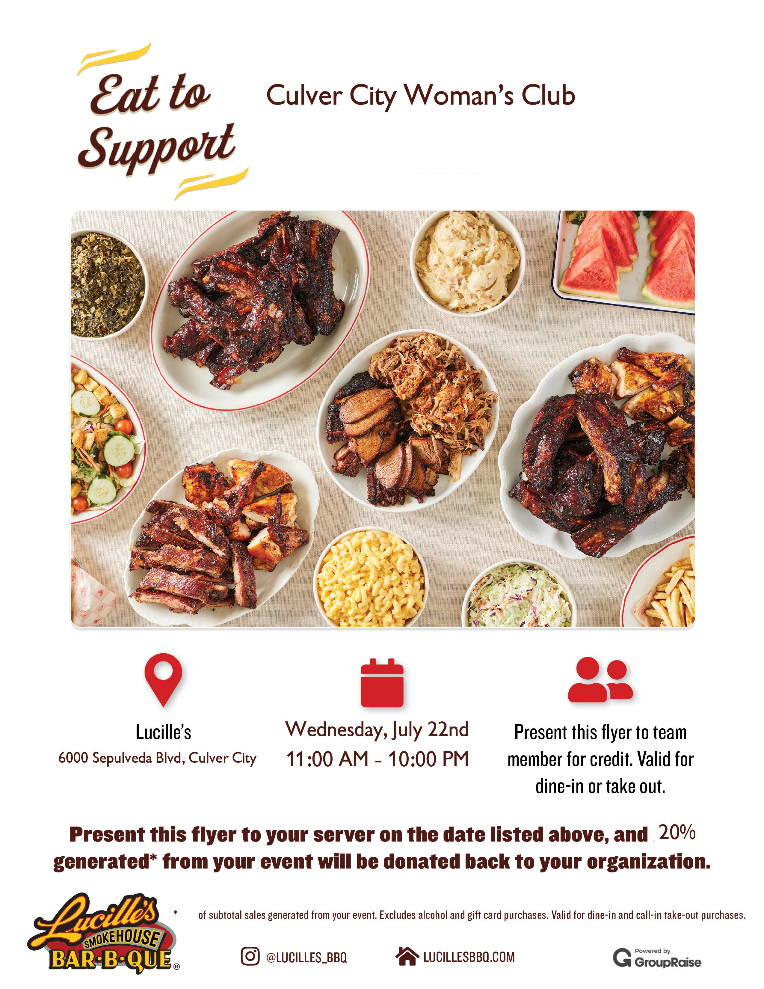 Eat to Support local charities