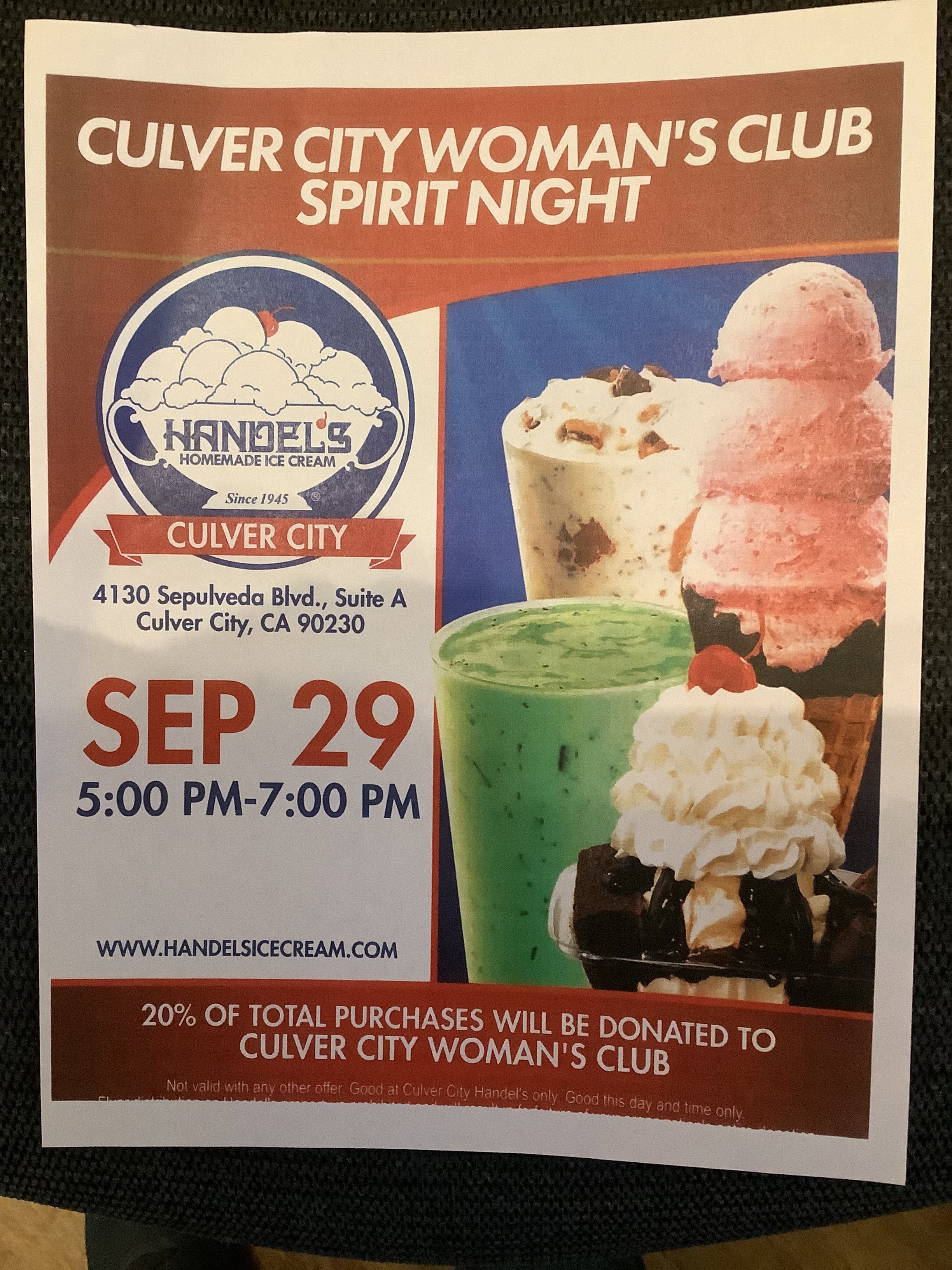 Ice Cream Fundraiser