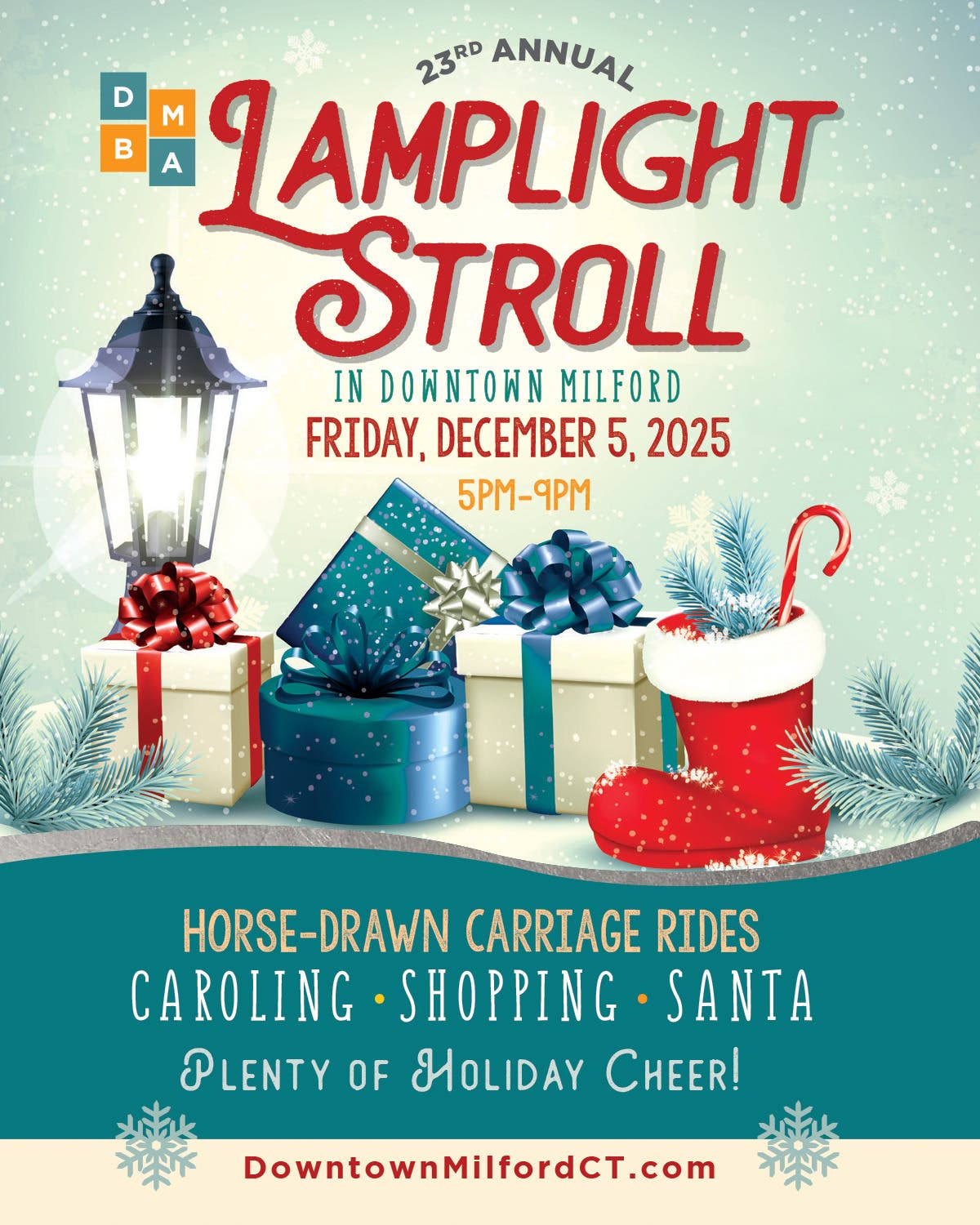 23rd Lamplight Stroll — Free Holiday Event in Milford, CT