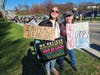 Jessica Hill and Rachel Hall, represented the Carroll County
Immigrant Rights Collective. Both proudly attended 'No Kings' Day.