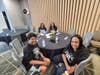 MOTOWN MATRONS ... Four lovely cousins hailing from the Midwest aka Detroit and Cleveland, talk family ties, during Saturday morning breakfast. Gail and Cornelia are nieces of Reunion Founder Grover Radney Sr.