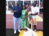 NBA legend Phil Hubbard , wife Jacqueline, son Marcus and grandson - celebrate the renaming of basketball court for Hubbard, at Preston Young Sr. Park, in Northeast Canton, Ohio.