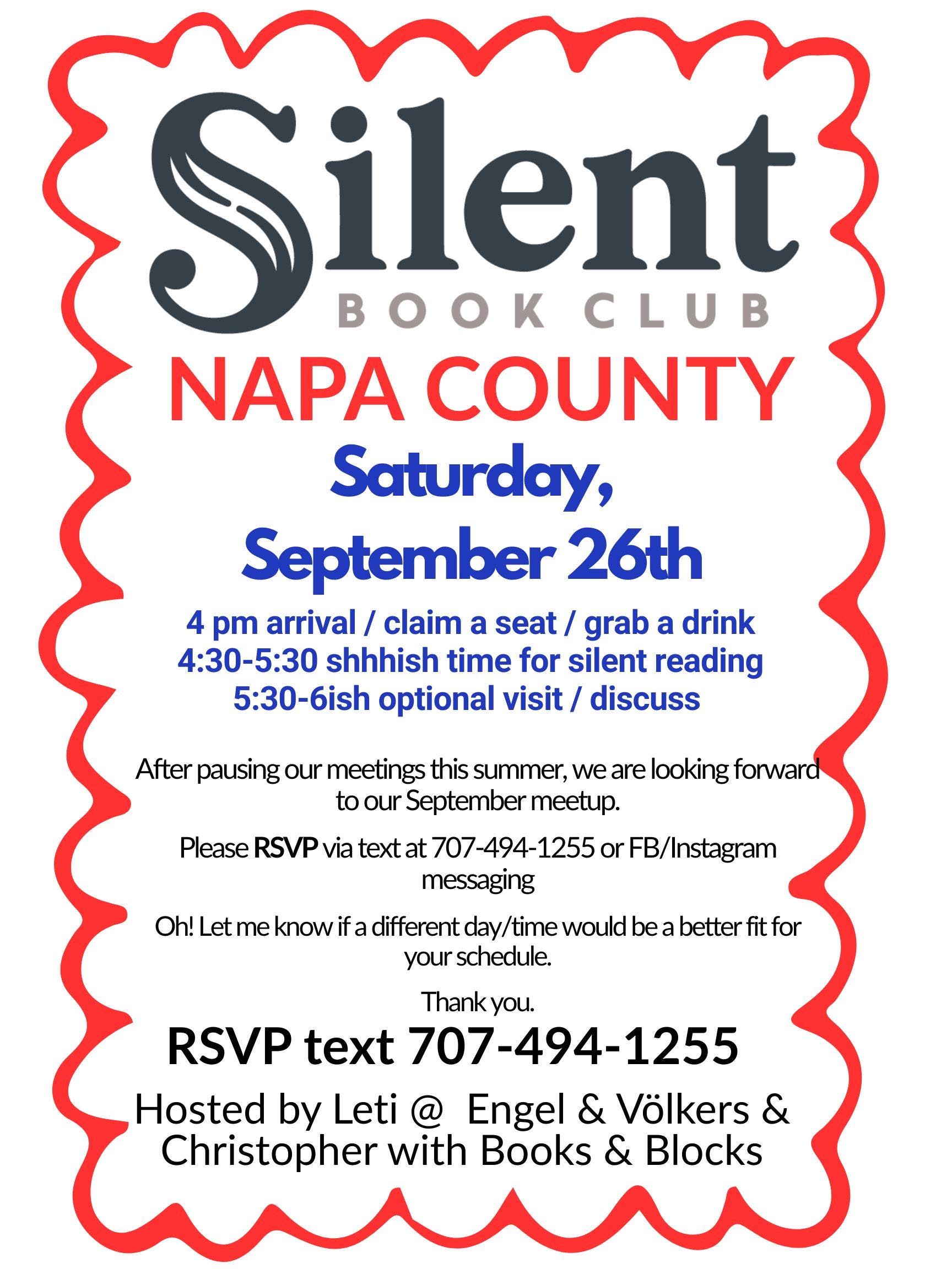 Silent Book Club Napa County