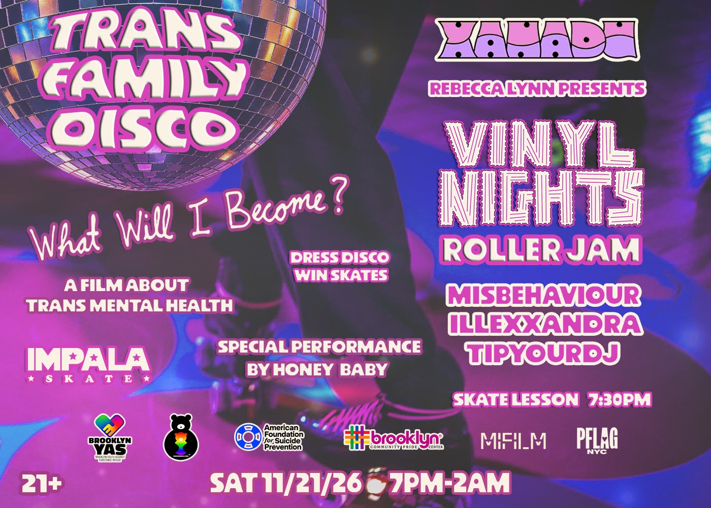 Vinyl Nights Trans Family Disco w/ Impala Skate 
