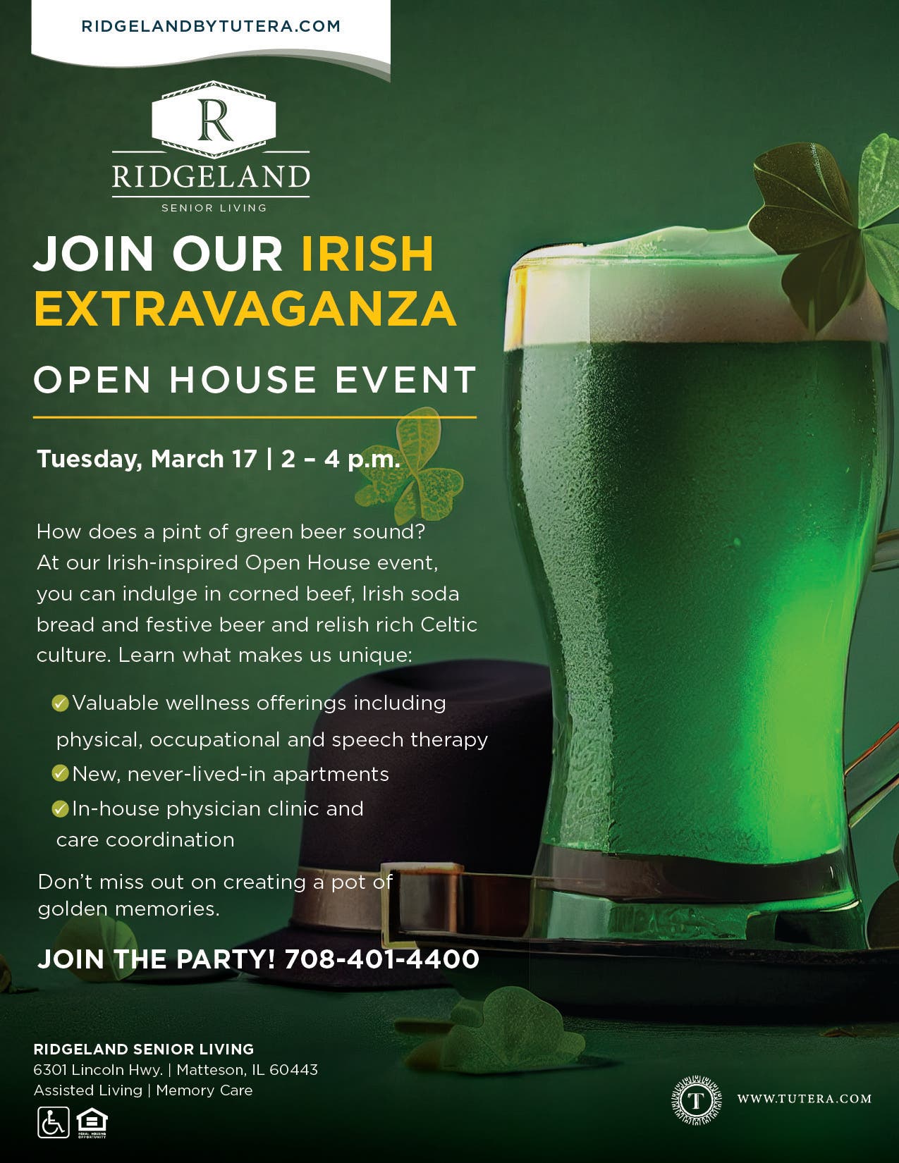 Irish Extravaganza Open House Event