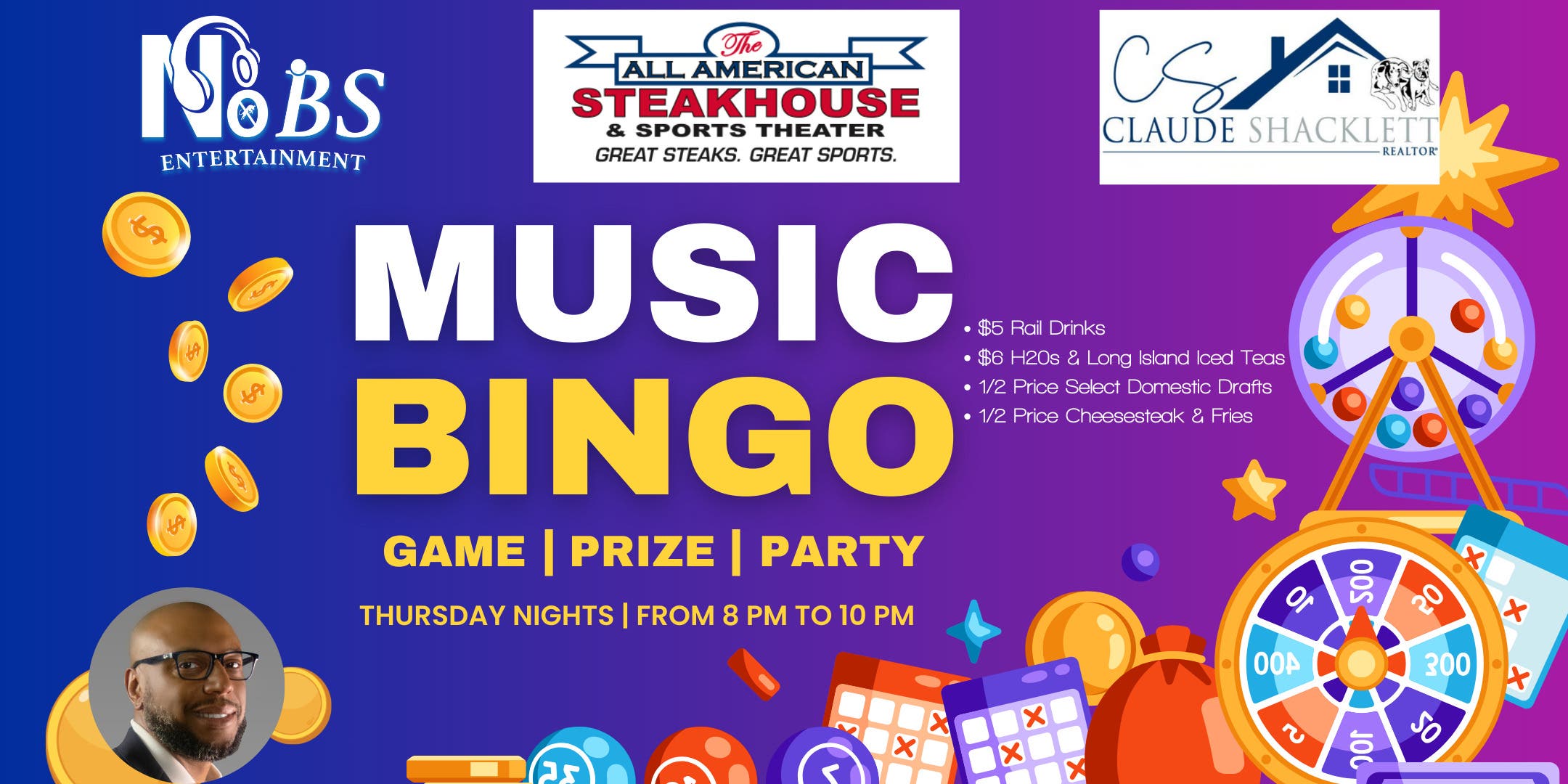 Free Weekly Music Bingo