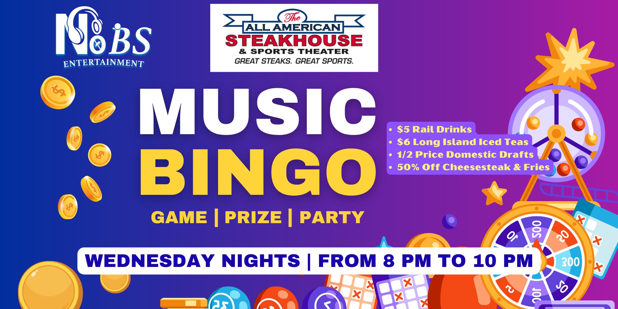 Free Weekly Music Bingo