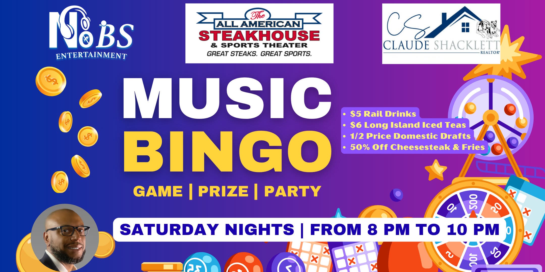 Free Weekly Music Bingo