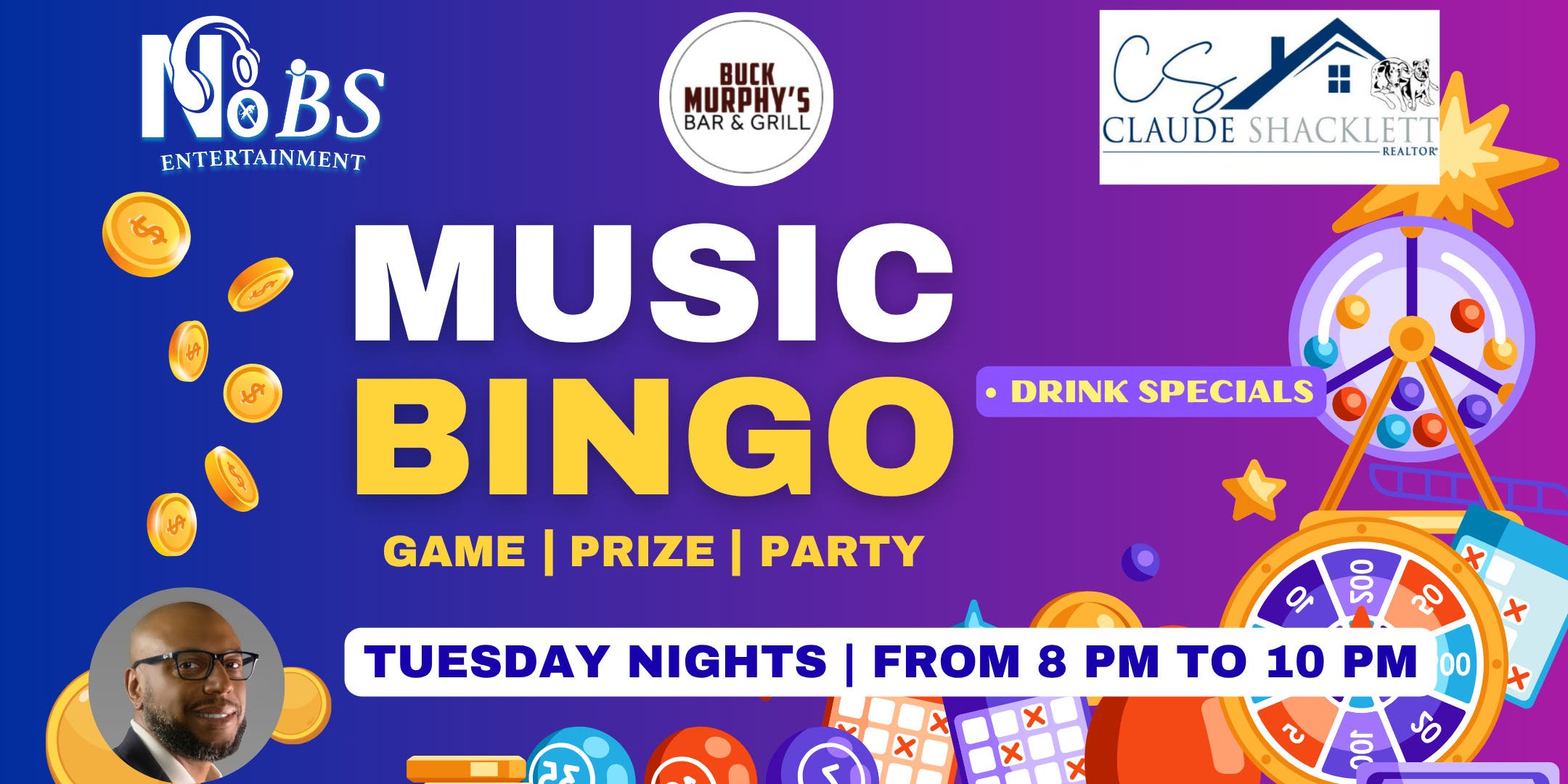 FREE Music Bingo Night Every Tuesday | Odenton MD | Drink Specials & Prizes