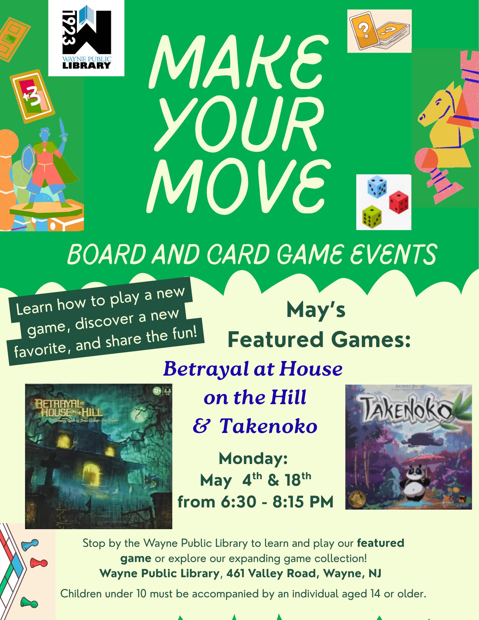 Make Your Move! Board & Card Game Events 