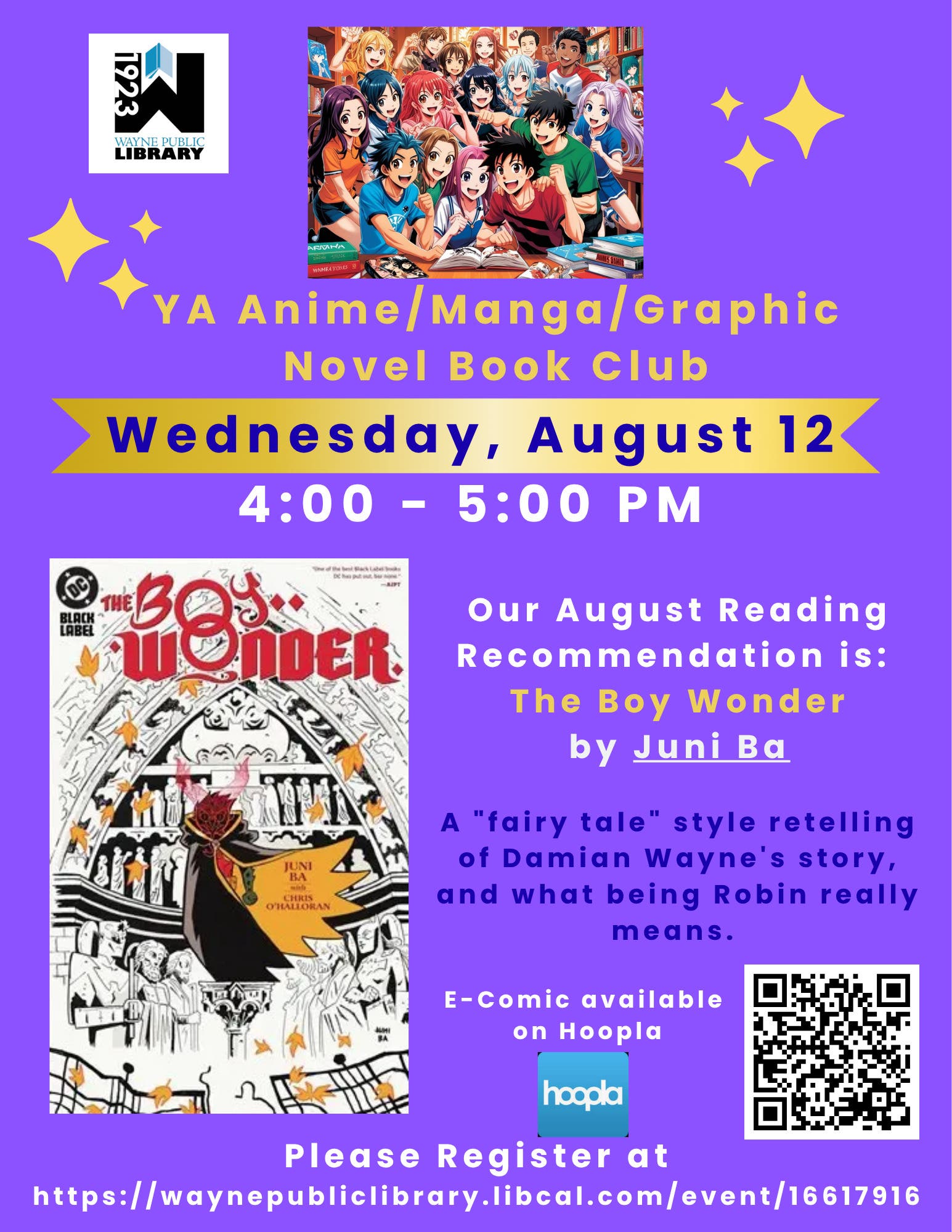 YA Anime/Manga/Graphic Novel Club