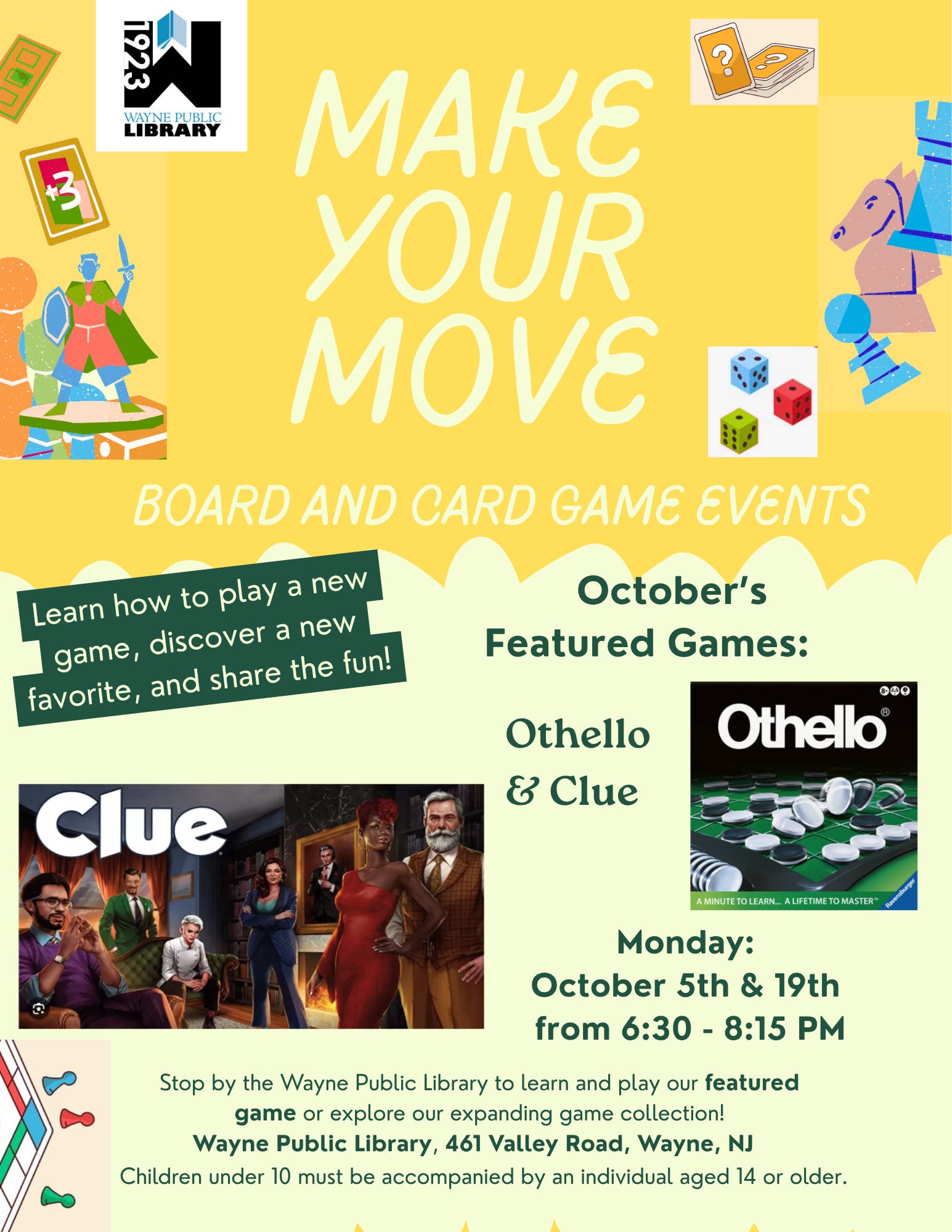 Make Your Move! Board & Card Game Events