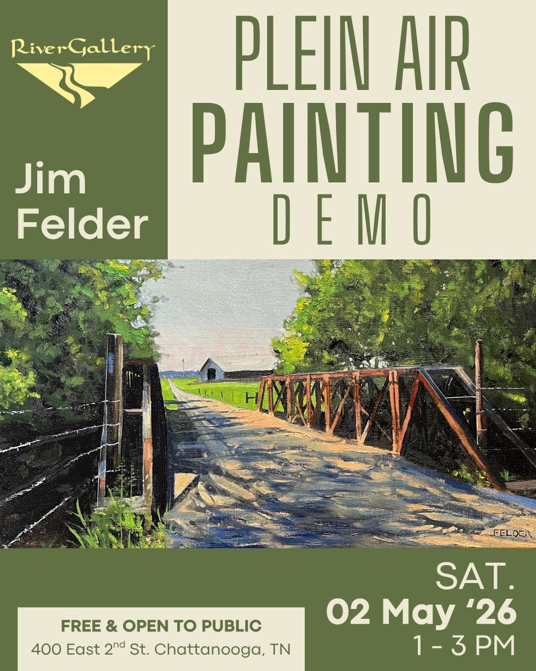 Plein Air Painting Demo with Jim Felder