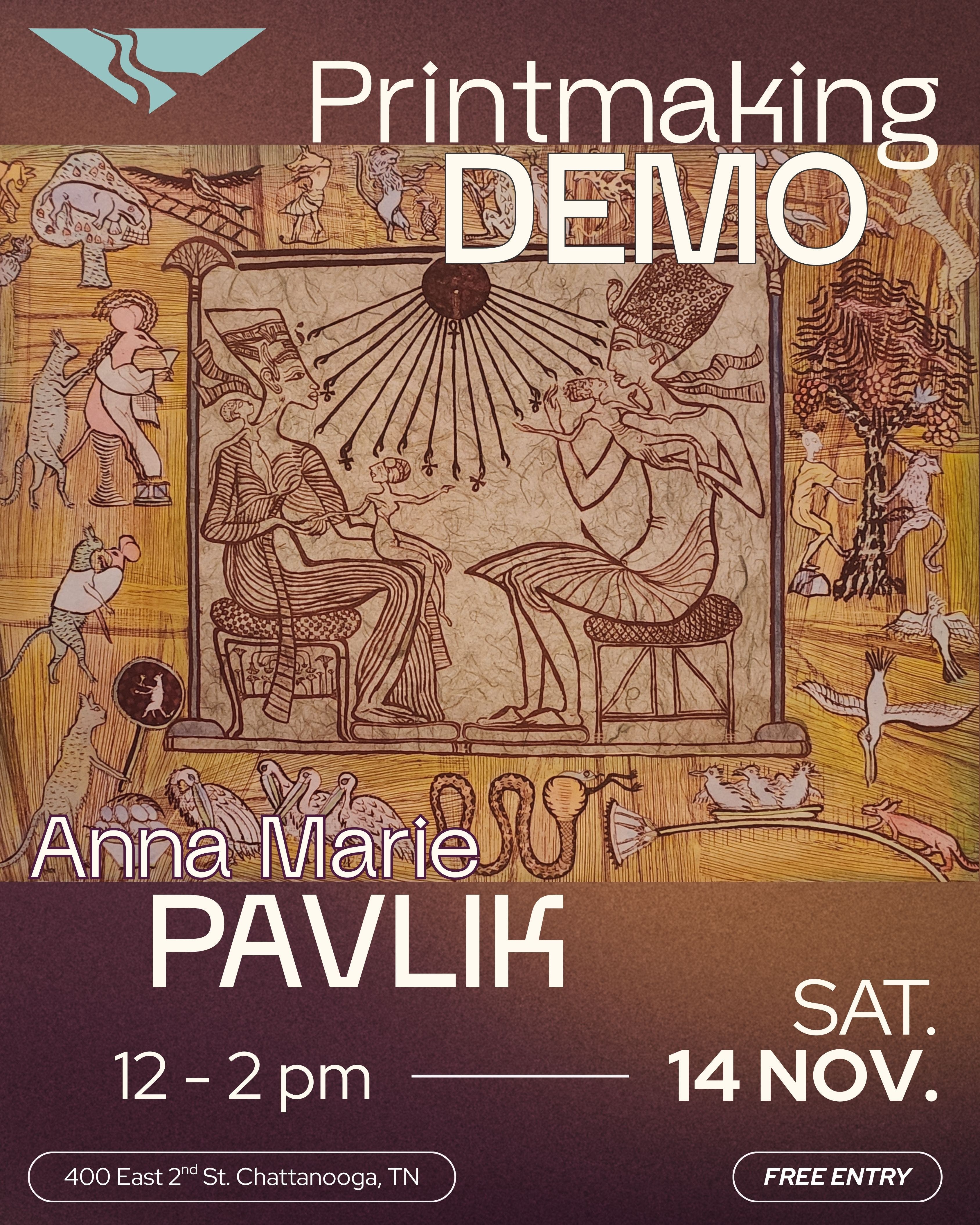PRINTMAKING DEMO with Anna Marie Pavlik 