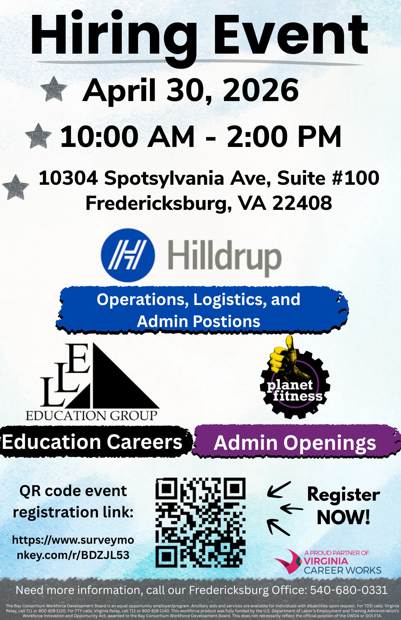 Fredericksburg Mini-Hiring Event