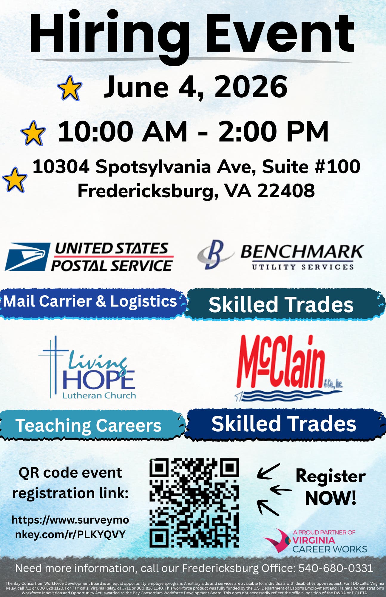 Fredericksburg Hiring Event 