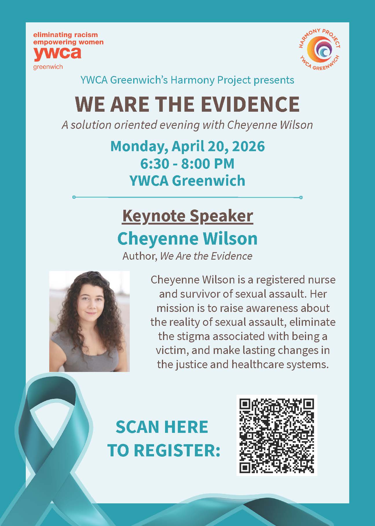 We Are The Evidence: A solution oriented evening with Cheyenne Wilson