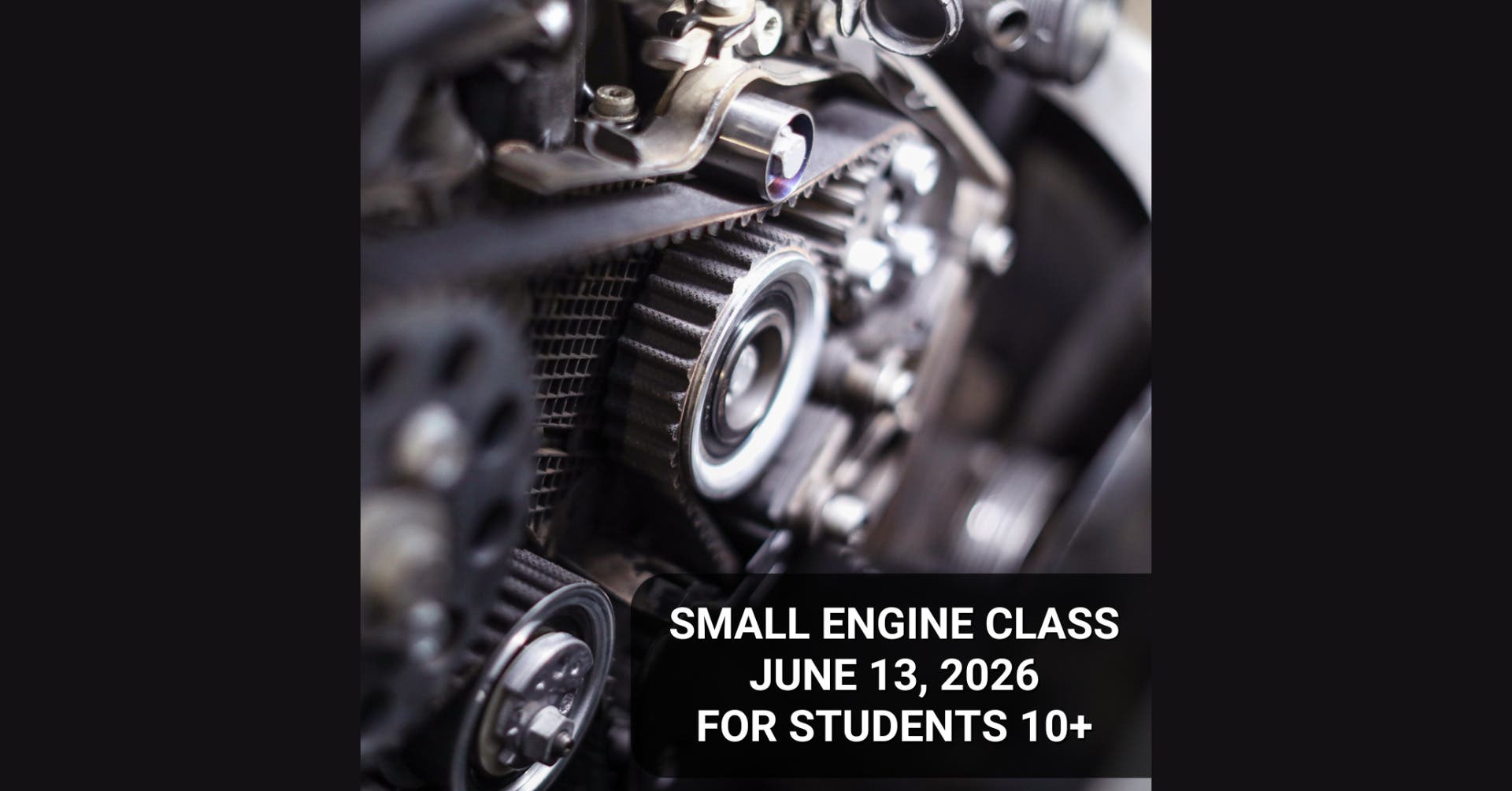 Youth Small Engine Class at the California Automobile Museum
