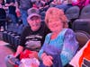 Retired U.S. Navy Veteran Jim Hennessey and his wife Rita at the April 1 Philadelphia Flyers home game at Wells Fargo Center 