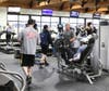 Visitors and members in the fitness center of the YMCA Doylestown branch