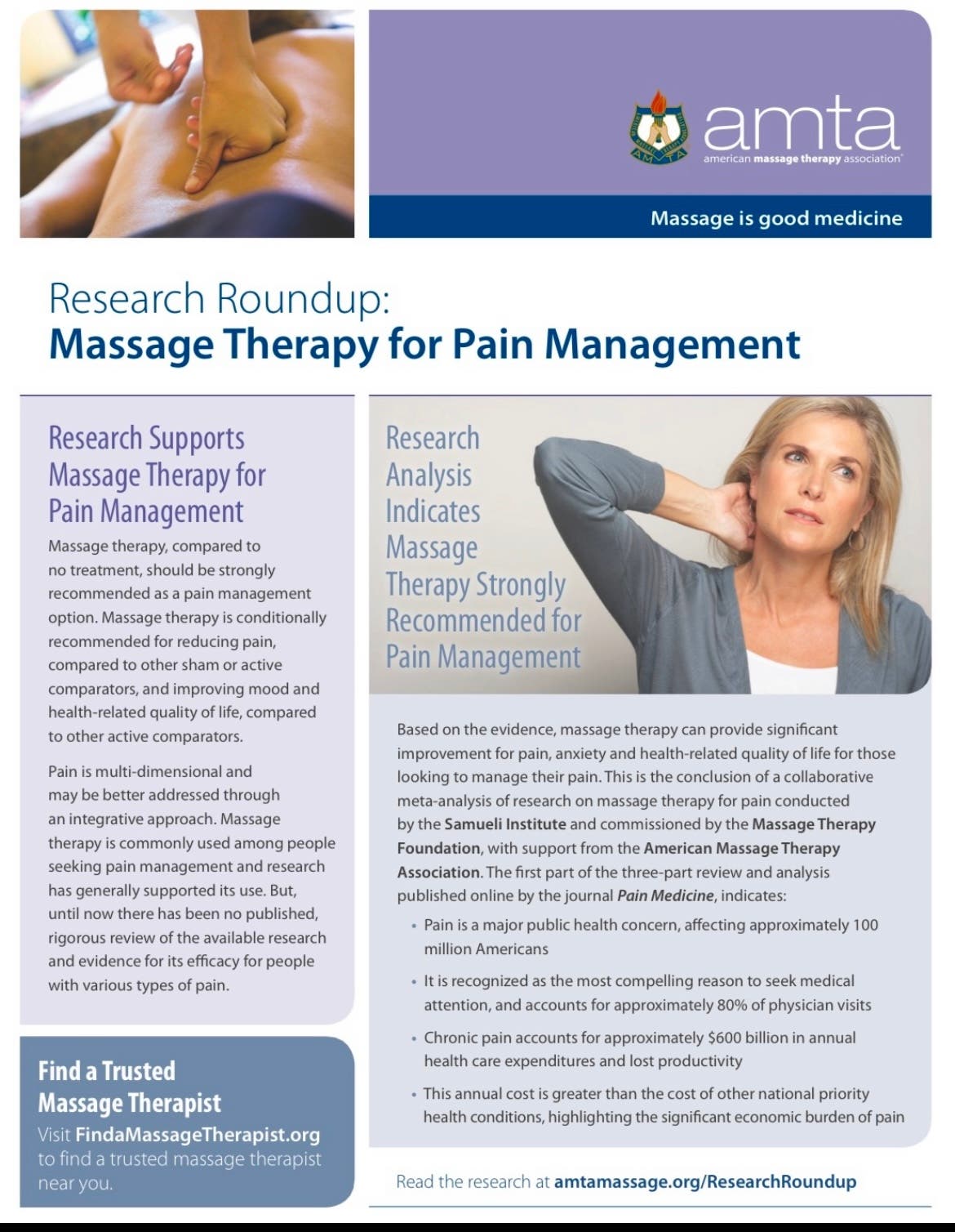 Break the cycle of tension which may lead to nerve compression. 