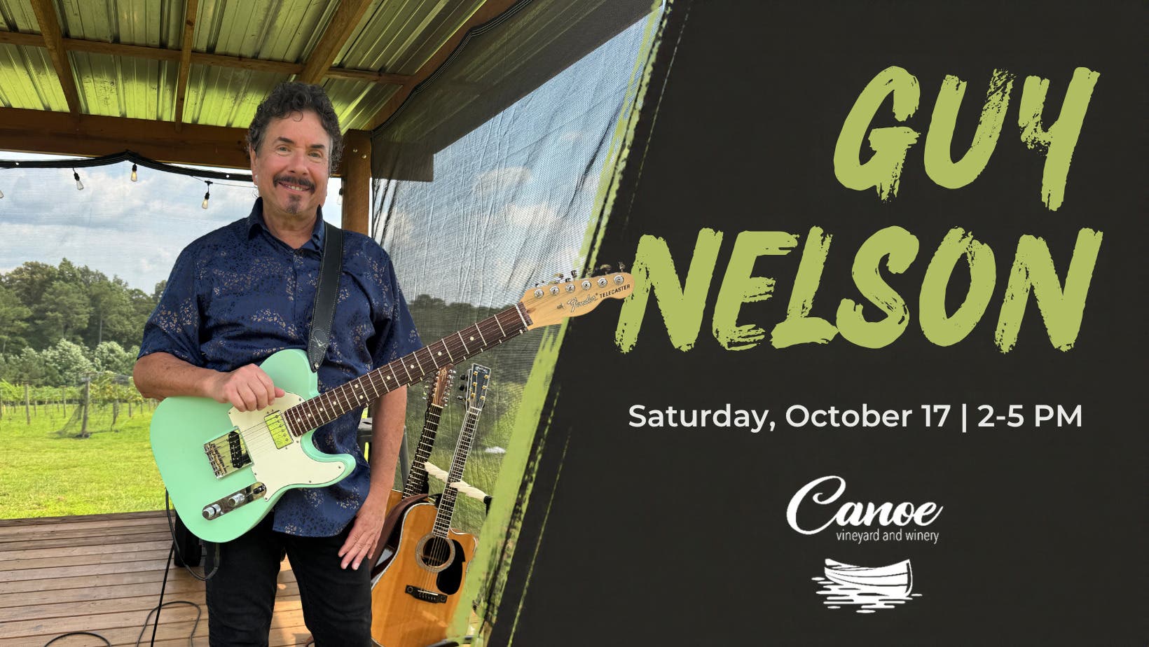 Guy Nelson: Live Music at Canoe Vineyard & Winery