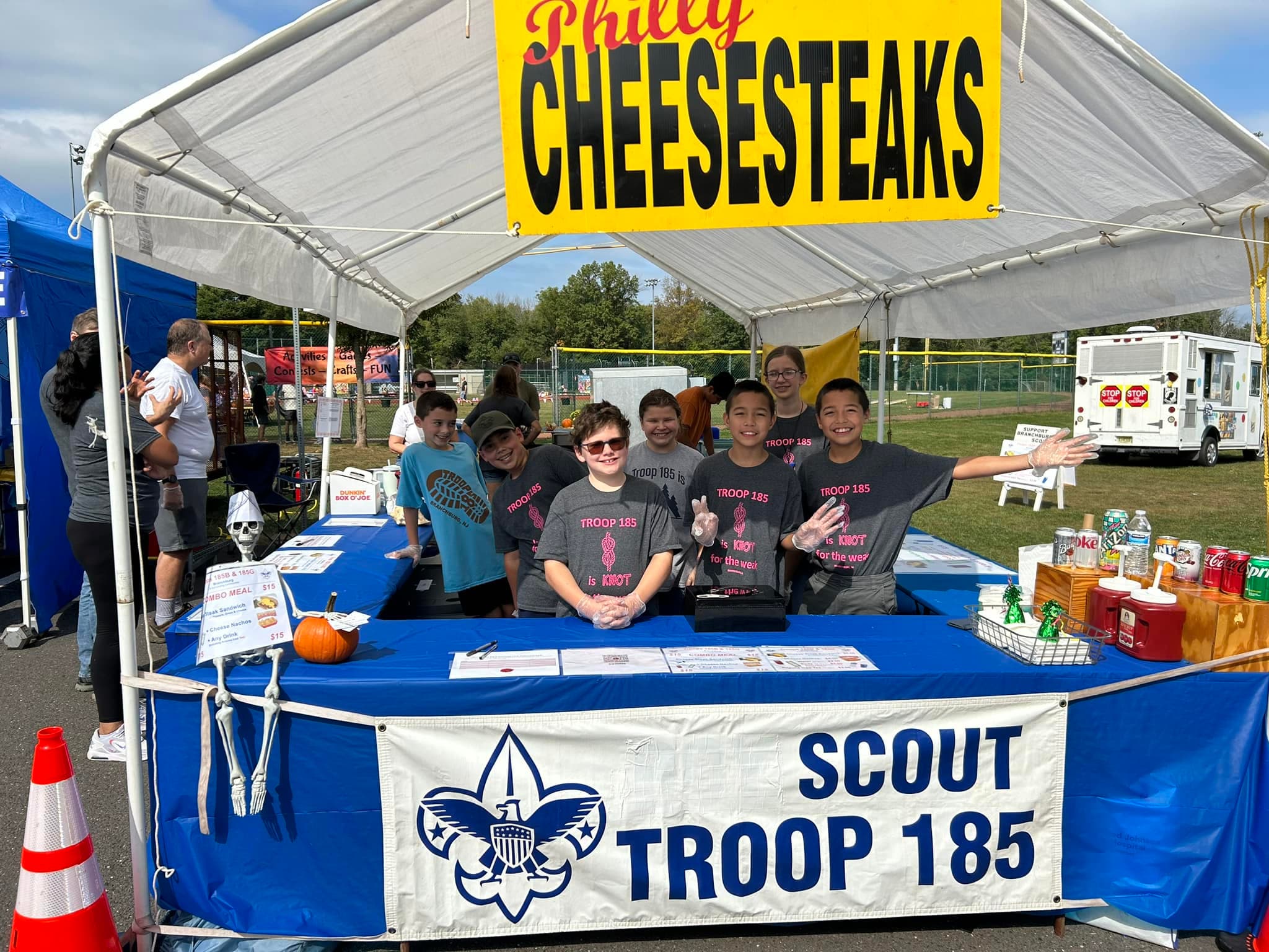 GET YOUR CHEESESTEAKS at the 4H Fair & Meet Troop 185