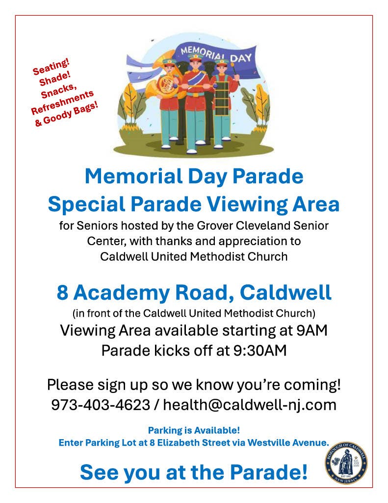 Grover Cleveland Senior Center - Memorial Day Parade Viewing Area for Seniors