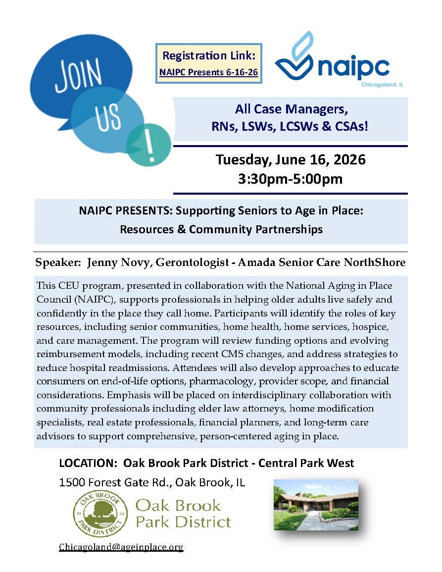 NAIPC Presents: Supporting Seniors to Age in Place - Resources and Community Partnerships