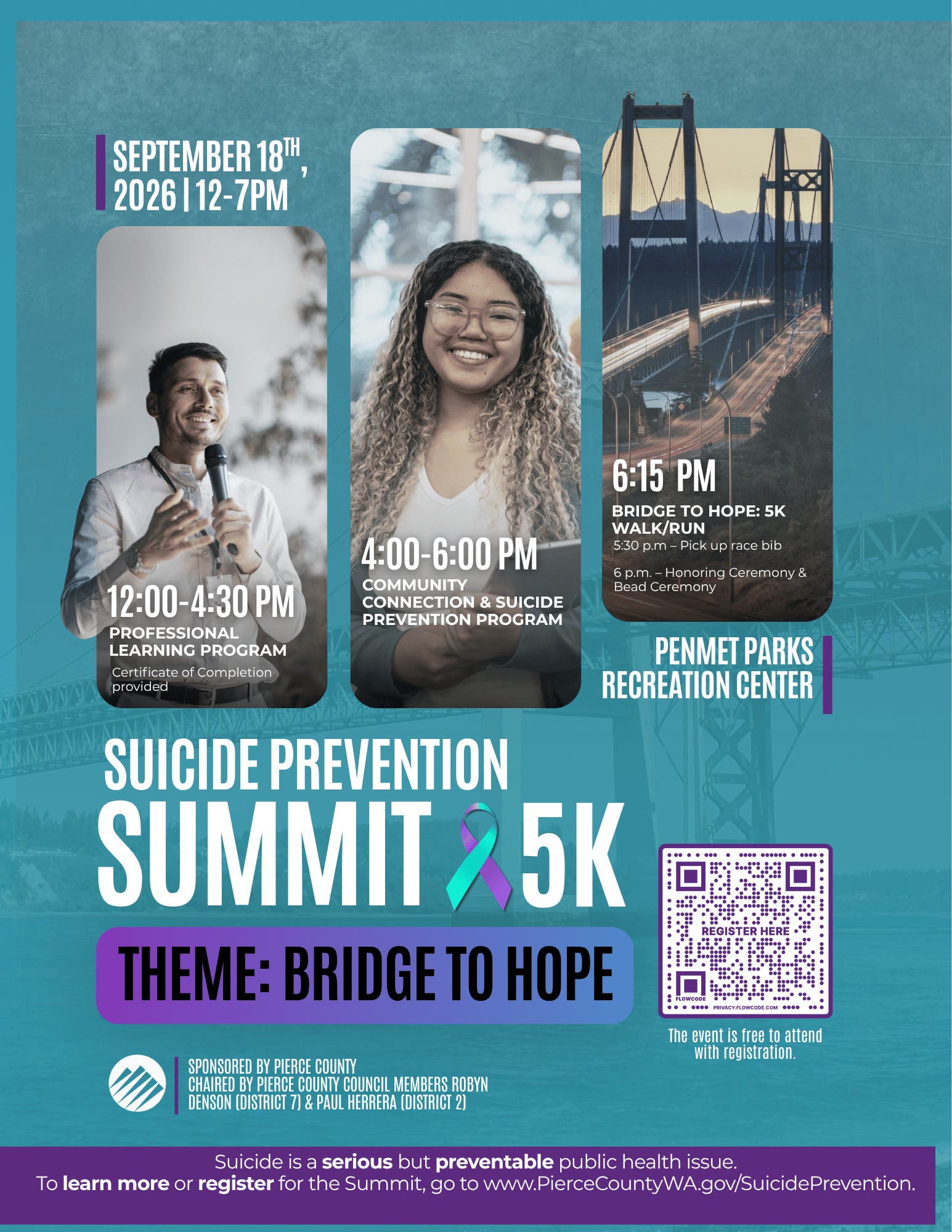 Pierce County Suicide Prevention Summit + 5K