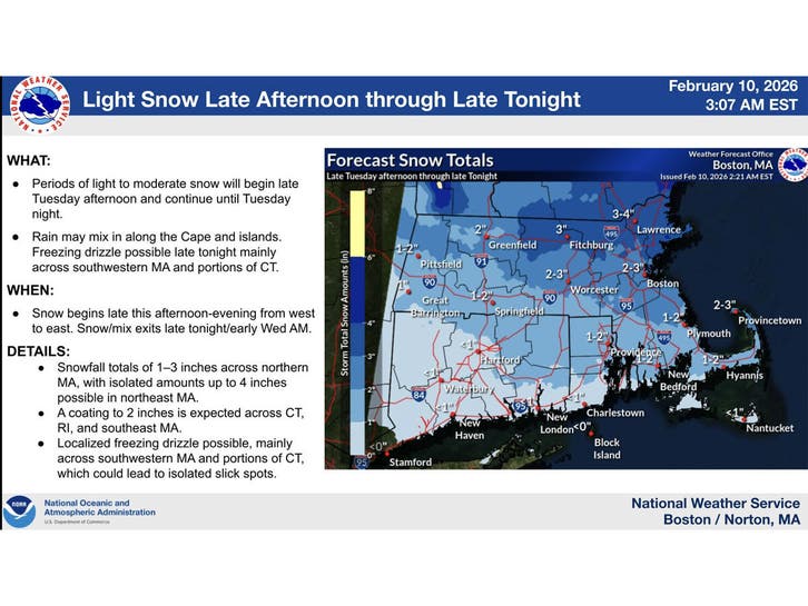 Winter Weather Advisory Issued As Snow, Ice Forecast For CT | Across ...