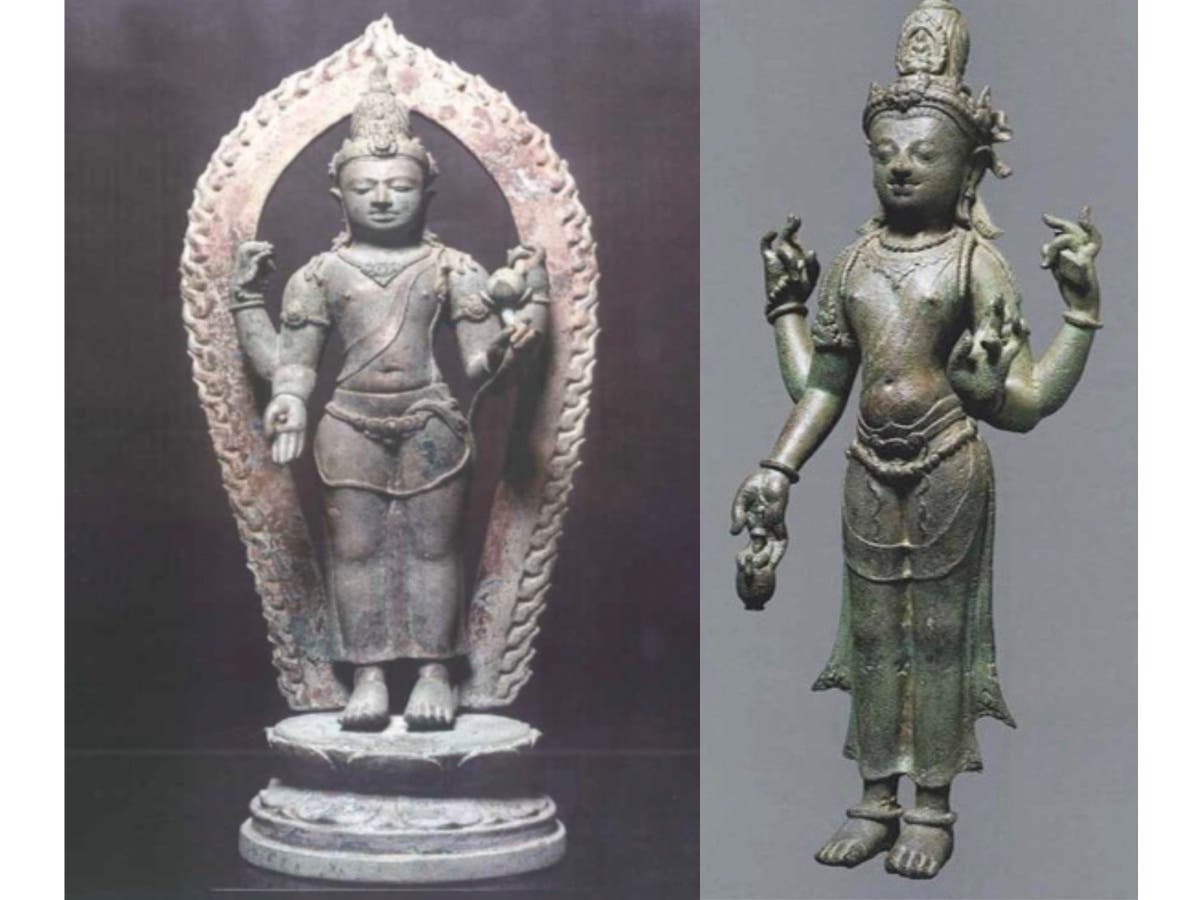 Two 8th century bronze Buddhist sculptures returned to Indonesia this week.
