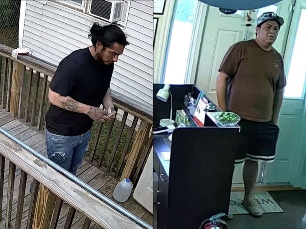 Police are seeking to identify these two men, who are suspects in a New Milford robbery.
