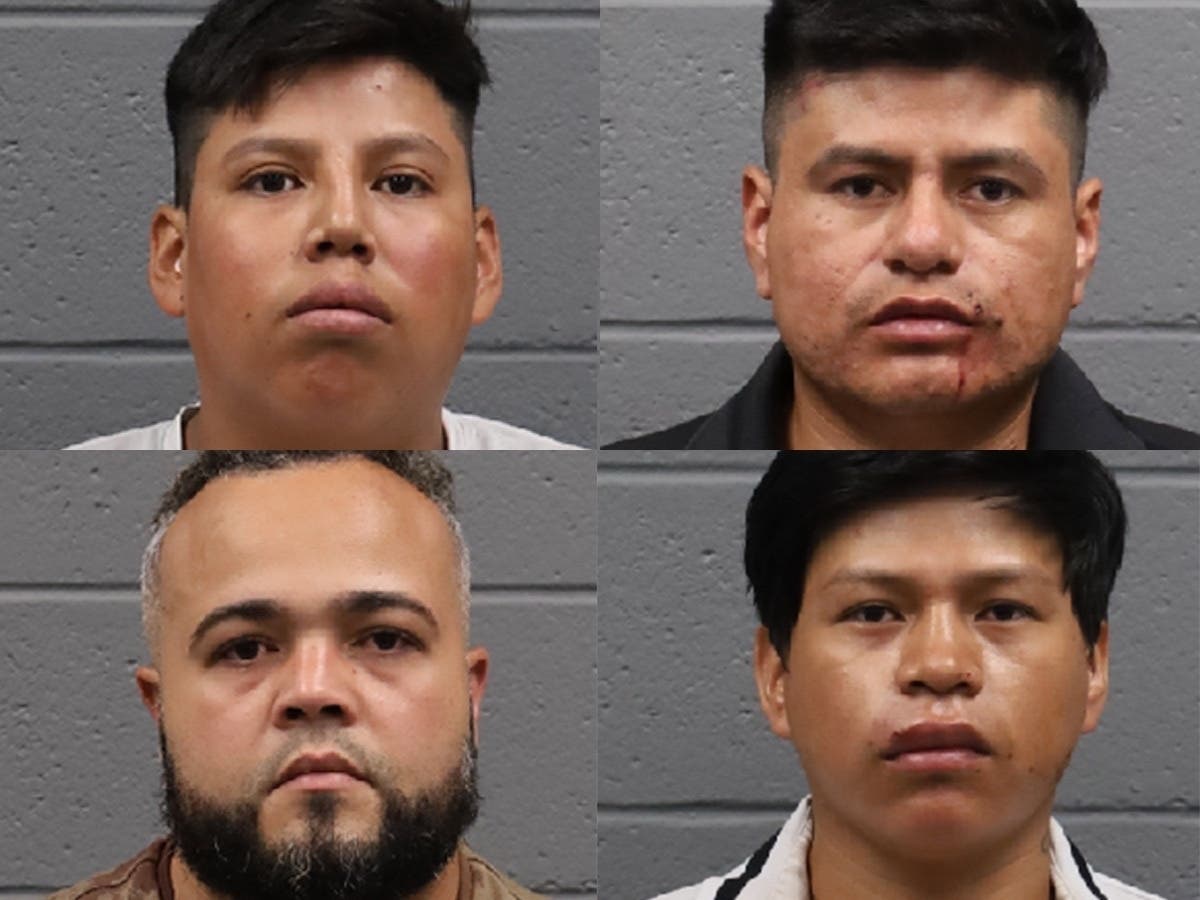 Clockwise from upper left, Luis Aguilar-Tituana, Diego Alvaran, Alexander Quimbiamba-Albaran, and Ariel Batista-Batista.