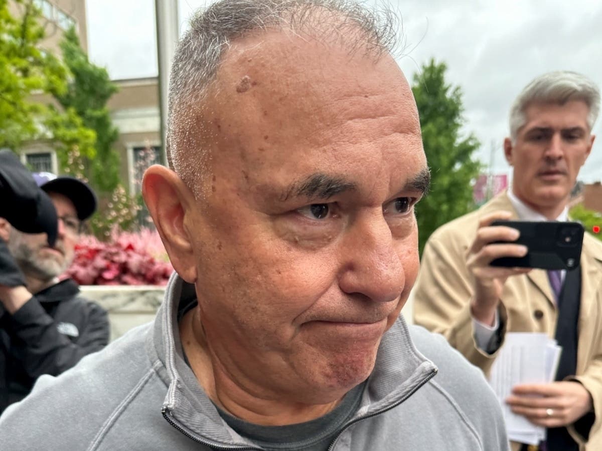 Former Connecticut deputy budget director Kosta Diamantis, pictured walking out of federal court on May 16, 2024, in Hartford.