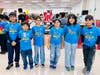 Team "Sea Bots" (left to right) Neeved Sheth, Kian Amaral, Nikita Cheema, Aarna Saxena, Kanushi Toshniwal, Sandesh Bhetwal. 