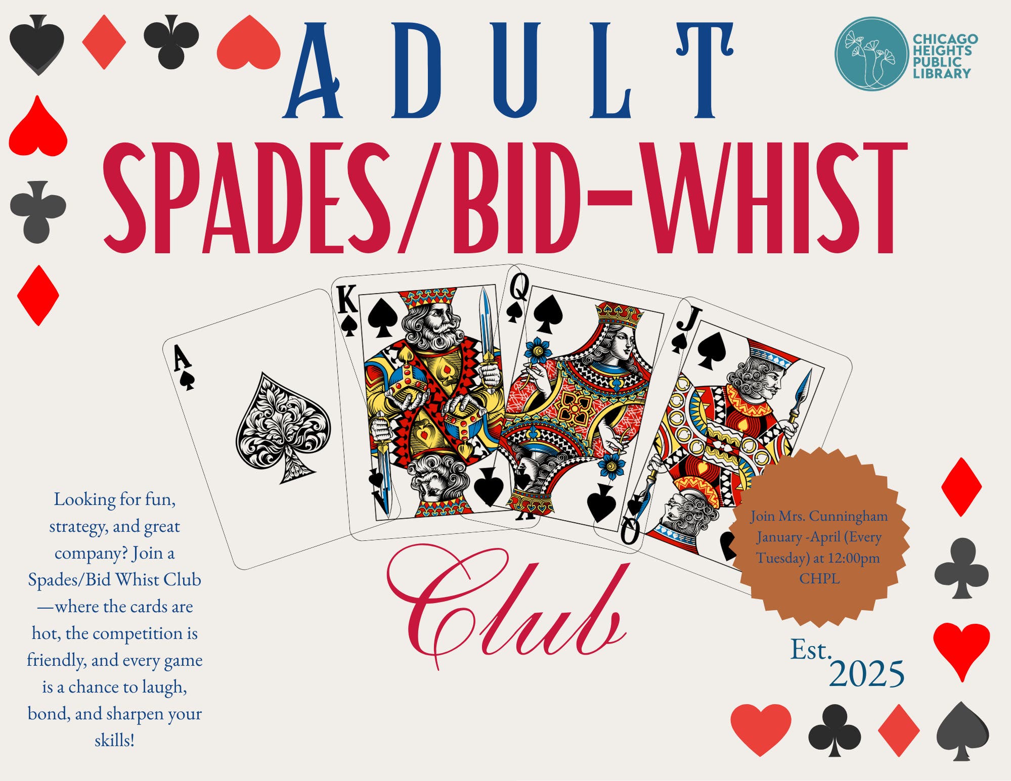 Adult Spades/Bid-Whist Club
