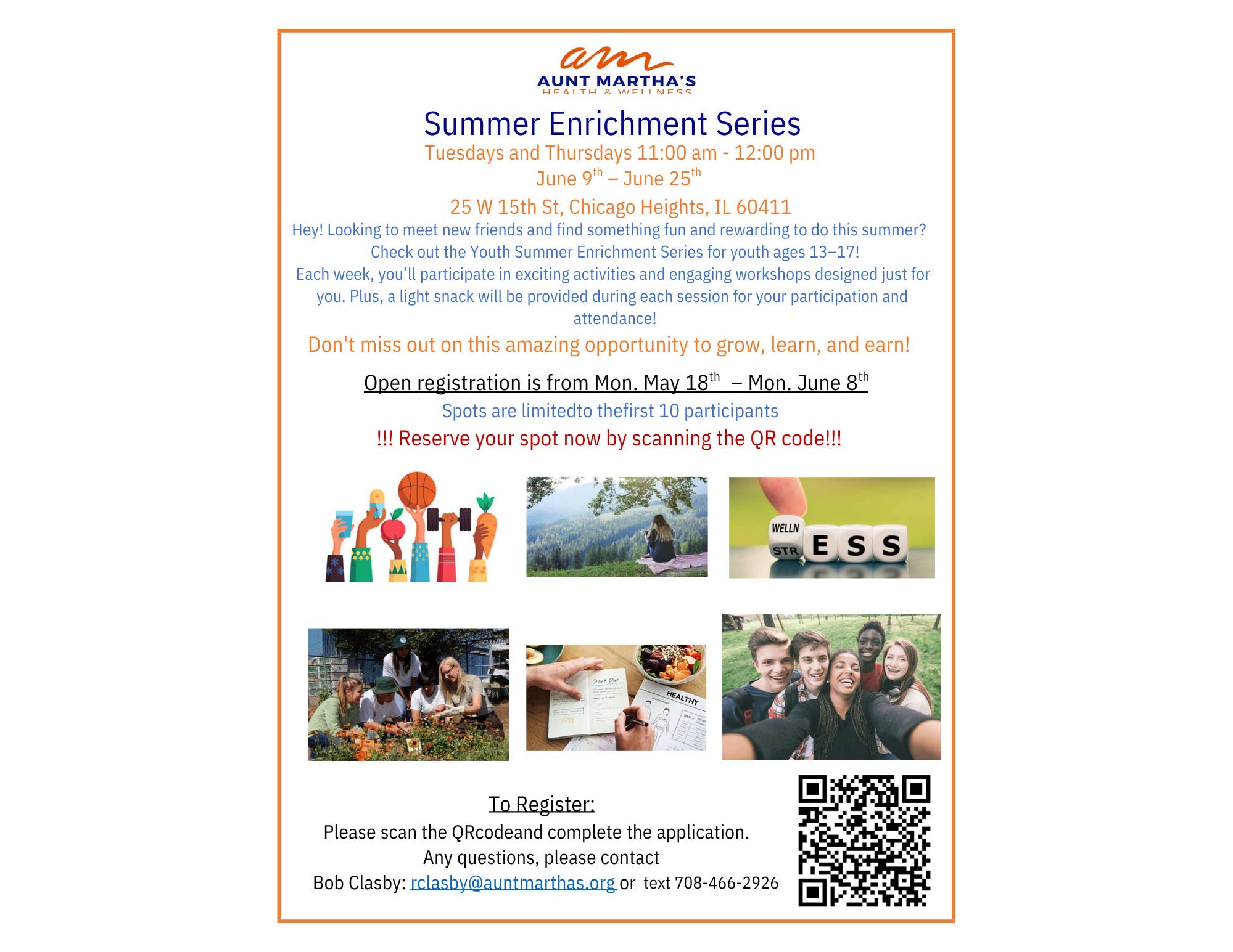 Aunt Martha's "Mindful Fitness Program"