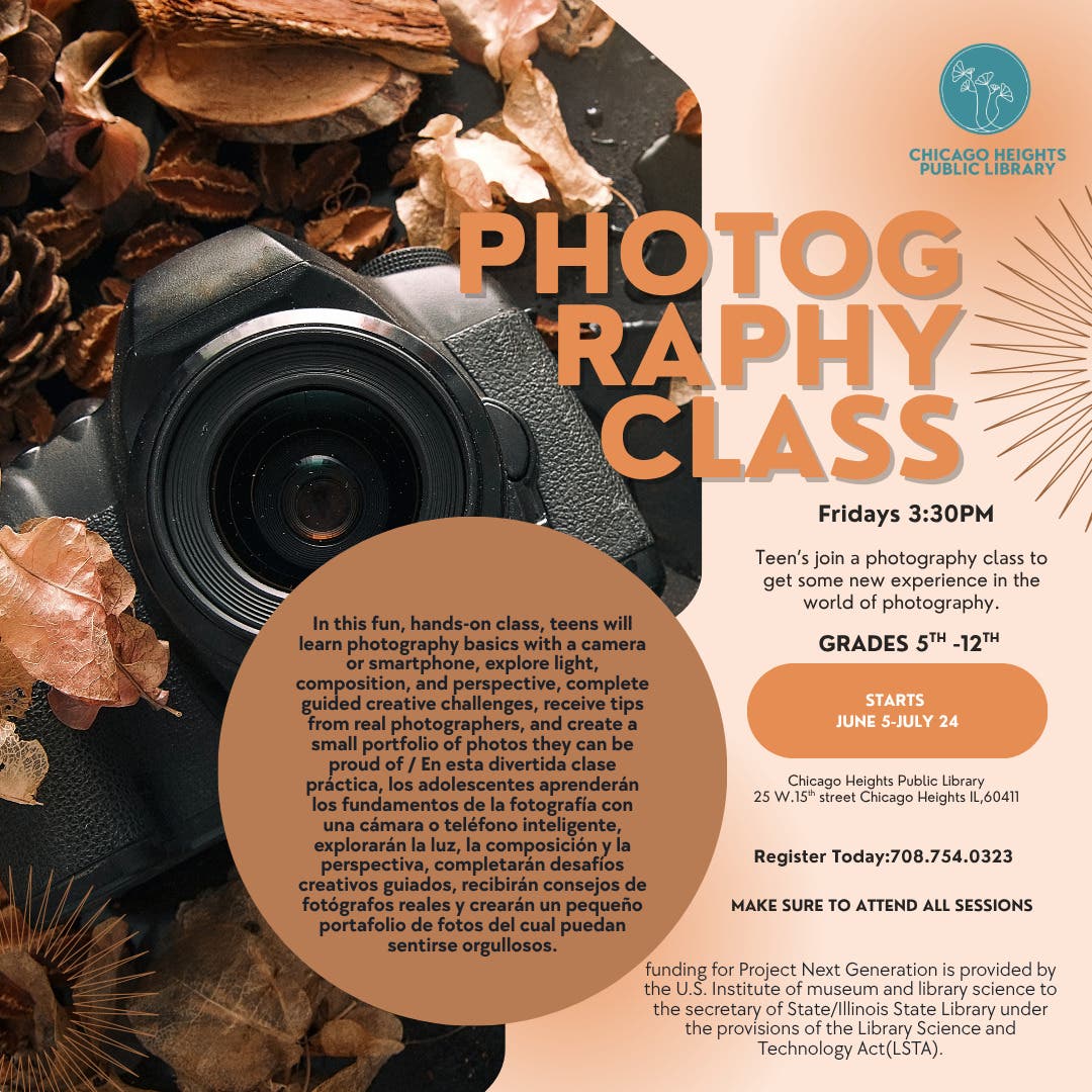Photography Class for Teen/Pre-teen