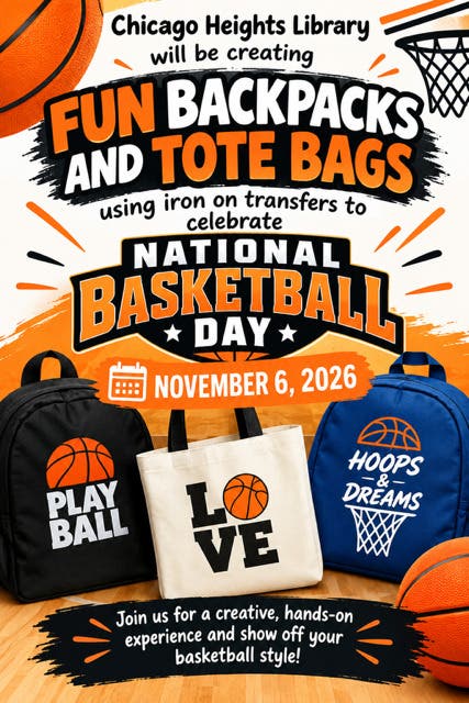 National Basket Ball Day Pop-Up Craft( Diy tote/ Backpacks)